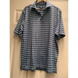 Footjoy Mens Large Striped Polo Shirt